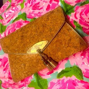 Lilly Pulitzer Cork Clutch